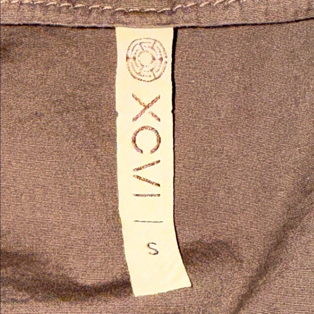XCVI Mocha Brown Cropped Cotton Jumpsuit SZ Small - Picture 10 of 11